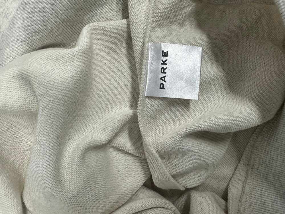 Parke Green Logo Heather Grey Mock Neck Sweatshirt - Picture 5 of 5